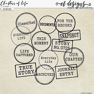Chapters of Life Stamps by et designs