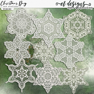 Christmas Day Lace Snowflakes by et designs