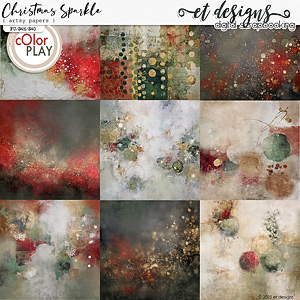 Christmas Sparkle Artsy Papers by et designs 