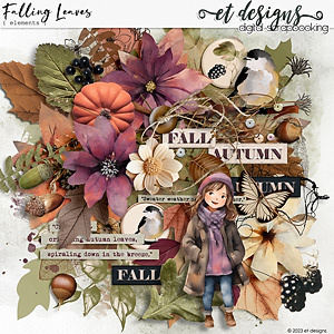 Falling Leaves Element Pack by et designs