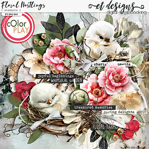 Floral Nestlings Elements by et designs