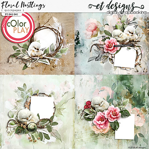 Floral Nestlings Quickpages by et designs