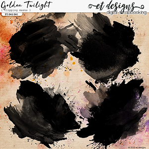 Golden Twilight Clipping Masks by et designs