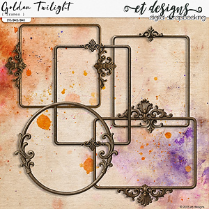 Golden Twilight Frames by et designs