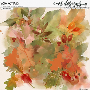 Hello October Playing with Brushes by et designs