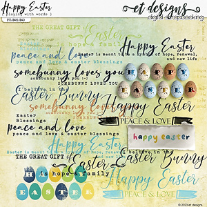 Happy Easter Playing with Words by et designs