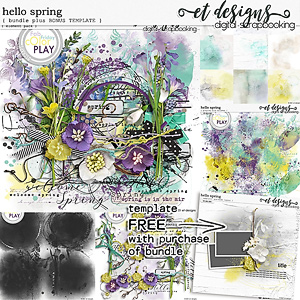 Hello Spring Bundle plus *BONUS* FREE Template