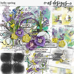 Hello Spring Bundle plus Quickpages & *BONUS* FREE Template 