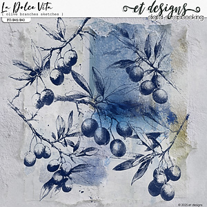 La Dolce Vita Olive Branches Sketches by et designs