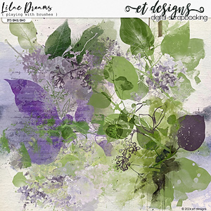 Lilac Dreams Playing with Brushes by et designs