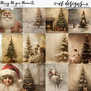 Merry Magic Moments Journal Cards by et designs
