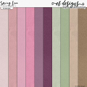 Spring Love Solid Papers by et designs