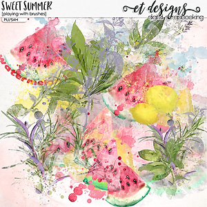 Sweet Summer Playing with Brushes