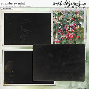 Strawberry Mint Clipping Masks & Photo Frames
