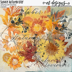 Sunny Autumn Day Playing with brushes