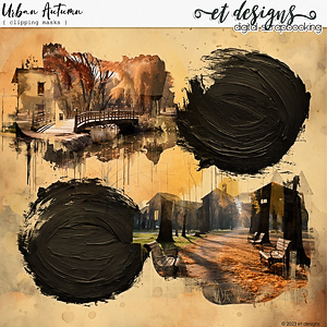 Urban Autumn Clipping Masks by et designs