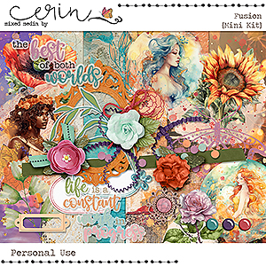 Fusion {Mini Kit} by Mixed Media by Erin