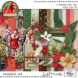 A Season for Joy {Mini Kit 02} by Mixed Media by Erin and Scrapbookcrazy Creations by Robyn