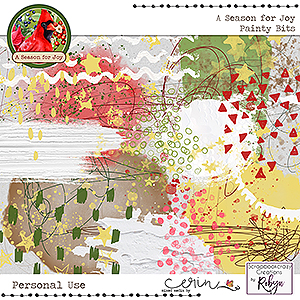 A Season for Joy {Painty Bits} by Mixed Media by Erin and Scrapbookcrazy Creations by Robyn 