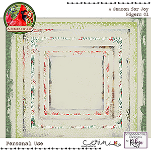 A Season for Joy {Edgers} by Mixed Media by Erin and Scrapbookcrazy Creations by Robyn