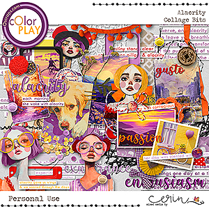 Alacrity {Collage Bits} by Mixed Media by Erin