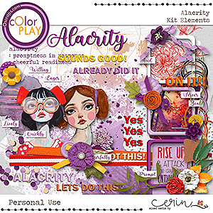 Alacrity {Kit Elements} by Mixed Media by Erin 