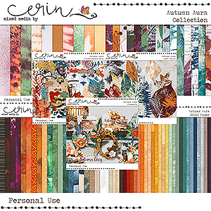Autumn Aura: {Collection Bundle} by Mixed Media by Erin