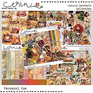 Autumn Comforts: Collection by Mixed Media by Erin