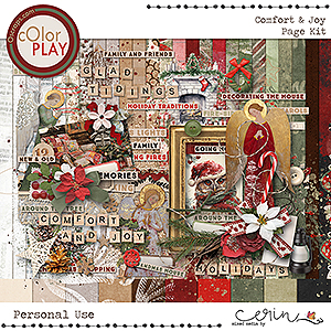 Comfort & Joy {Page Kit} by Mixed Media by Erin