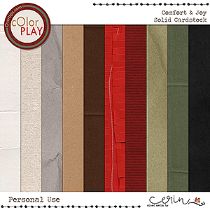 Comfort & Joy {Solid Cardstock} by Mixed Media by Erin