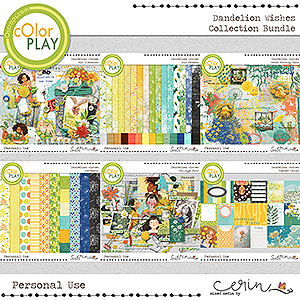 Dandelion Wishes {Collection Bundle} by Mixed Media by Erin