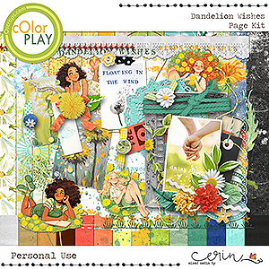 Dandelion Wishes {Page Kit} by Mixed Media by Erin
