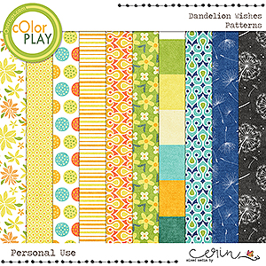 Dandelion Wishes {Patterns} by Mixed Media by Erin