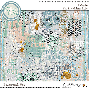 Exhale {Mark Making Bits} by Mixed Media by Erin