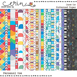 Game On: Patterned Papers by Mixed Media by Erin