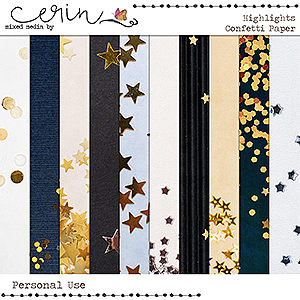 Highlights {Confetti Paper} by Mixed Media by Erin