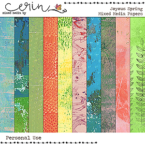 Joyous Spring {Mixed Media Papers} by Mixed Media by Erin