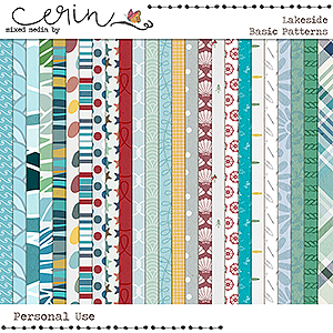 Lakeside: Basic Patterned Papers by Mixed Media by Erin