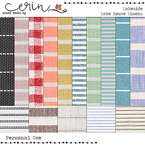 Lakeside: Lakehouse Linens by Mixed Media by Erin