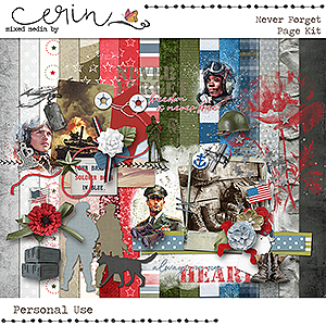 Never Forget {Page Kit} by Mixed Media by Erin