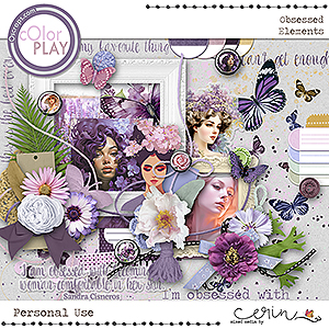 Obsessed {Kit Elements} by Mixed Media by Erin