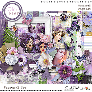 Obsessed {Page Kit} by Mixed Media by Erin