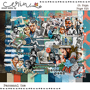 Oh Papa {Page Kit} by Mixed Media by Erin 