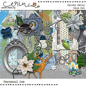 Silver Bells {Mini Kit} by Mixed Media by Erin