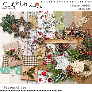 Simply Joyful {Mini Kit} by Mixed Media by Erin