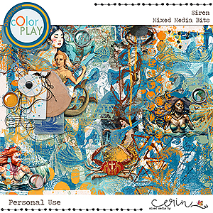 Siren: Mixed Media Bits by Mixed Media by Erin