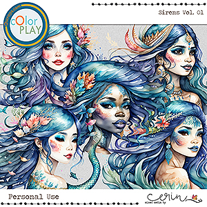 Sirens Vol 1 by Mixed Media by Erin
