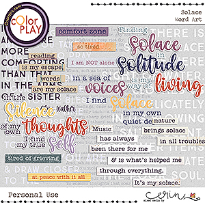 Solace: Word Art by Mixed Media by Erin 