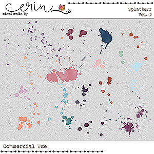 Splatters Vol 3 (CU) by Mixed Media by Erin
