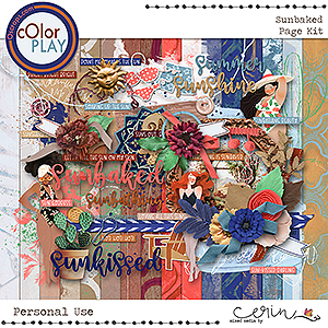 Sunbaked {Page Kit} by Mixed Media by Erin
